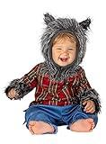 Funidelia | Disfraz lobo para bebé Terror, Hombre Lobo, Lobo Feroz, Halloween - Disfraz para bebé y divertidos accesorios para Fiestas, Carnaval y Halloween - Talla 12-24 meses - Marrón
