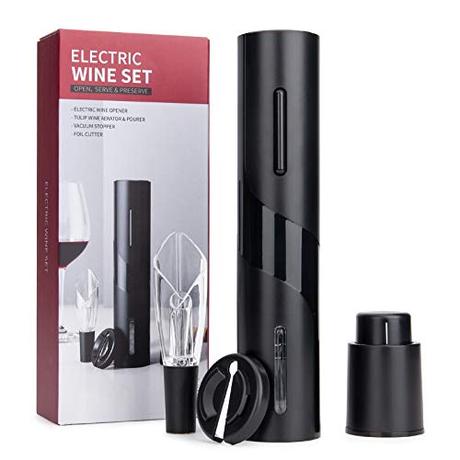 Sacacorchos eléctrico Portátil，Mafiti MD700 Abridor eléctrico de botellas de vino，Ideal para reuniones familiares, bares y regalos (1 pack)