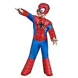 Rubies Disfraz Spidey Deluxe para niños y niñas, Jumpsuit de lujo, cubrebotas y máscara, Oficial Spidey & Friends para Carnaval, Halloween, Navidad y cumpleaños