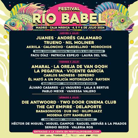 RÍO BABEL 2024: CARTEL COMPLETO