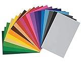 INNSPIRO Set 20 láminas Surtido Colores 20x30cm.x2mm, Multicolor, Goma Eva 2mm adhesiva
