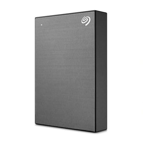 Seagate One Touch, 2 TB, con protteción de contraseña, disco duro externo portátil, PC, portátil y Mac, USB 3.0, Space Gray, incl. 2 años de Rescue Services (STKY2000404)