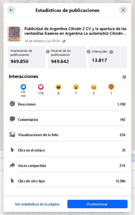 Récord total y absoluto de una nota de Archivo de autos