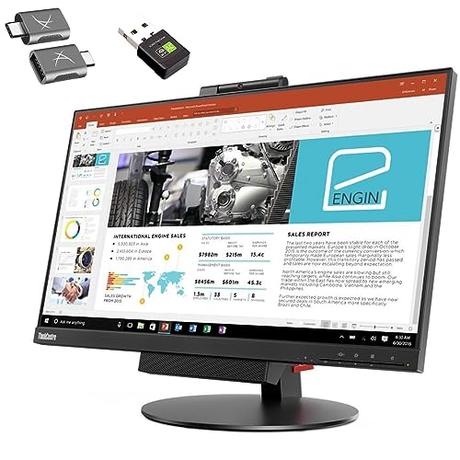 Lenovo Todo en uno ThinkCentre TIO24 Gen3 24″ Full HD | Intel Core i5-7400T | Display Port USB 3 | 16GB | 512GB | 24″ FullHD WebCam Windows 11 Pro (Reacondicionado)