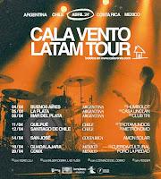 Conciertos de Cala Vento en Latinoamérica en 2024 en abril del 2024
