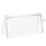 LABUYI 1 Pieza Estuche,Estuche Escolar,Estuche Transparente,Estuches Pequeños,Bolsa de Lápices PVC con Cremallera,Impermeable,para Papelería,Cosmética,Objetos Pequeños (Blanco)