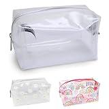 Estuche Grande Transparente para lápices de Moda, para Examen, cosméticos, Viajes, artículos de tocador, Bolsas de Maquillaje, para Mujeres