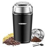 VCKHRRY Molinillo de Café Eléctrico 400W Molinillo de especias 100g Recipiente y Lavable Extraíble 4 Cuchillas de acero Inoxidable Café en Grano Especias Frutos Secos