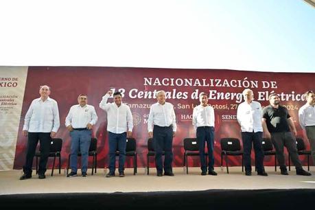 Desde la Huasteca, celebración de la nacionalización energética por AMLO y Ricardo Gallardo