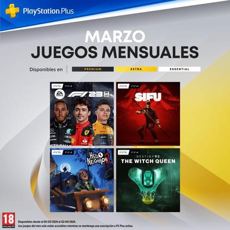 Lanzamientos PlayStation Plus: Juegos gratuitos y packs exclusivos para Marzo