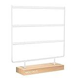 Organizador de Pendientes, Soporte para Pendientes para Colgar (66 Agujeros y 3 Capas)