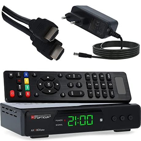 El Mejor 10 receptores de satelite de 2024: La Elección de los Especialistas Opticum SBOX Plus - Receptor de satélite HD - Función de grabación PVR Timeshift - Reproductor multimedia Full HD Receptor digital DVB-S / S2 - USB, SCART, HDMI, UNICABLE - Astra Hotbird preinstalado