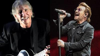 Roger Waters llama “enorme mierda” a Bono de U2 por su apoyo a Israel.