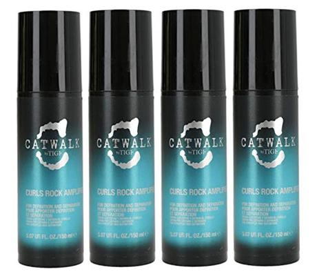 TIGI - Juego de 4 unidades de Catwalk Curls Rock Amplifier, 150 ml