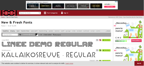 5 Mejores sitios para descargar fuentes