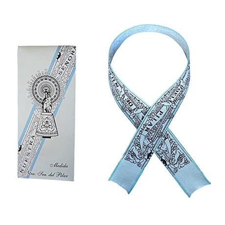 Pulseras bandera españa, para mujer, hombre, Cinta virgen del pilar (Azul y blanco 3)