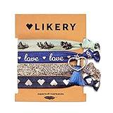 Pulseras súper suaves | Pulseras | Regalo ideal | Regalos para mujeres Niñas | Pulseras estampadas | Pulsera de tela brillante con brillo y lindos colgantes | Color: Ice