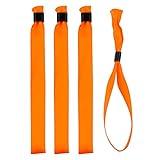 Juego de pulsera en tela/cinta de raso, con cierres de plástico - 10 colores disponibles (Naranja, 20)