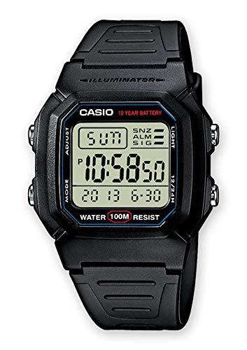 Casio Collection W-800H-1AVES, Reloj Digital Unisex, Negro