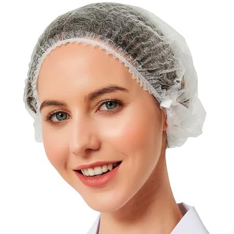 KIBERTIC - 300 Uds Gorros Desechables TNT, Gorros Sanitarios Quirurgicos Multiusos para Cocina, Estética y Sanidad - Elásticos, Antipolvo, Ideal para Quirófano, Dentista, Hospital - Ajuste Universal