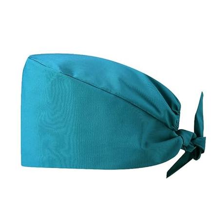 Gorro Quirúrgico Sanitario Unisex | Para Mujer y Hombre | Enfermera, Dentista, Médico, Clínicas, Quirófano, Anestesista, Cocinero | 35% Algodón y 65% Poliéster | Azul