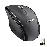 Logitech M705 Marathon Ratón inalámbrico, Receptor Unificador USB de 2,4 GHz, 1000 DPI, 5 Botones Programables, Batería de 3 años, Compatible con PC, Mac, Portátil, Chromebook - Gris