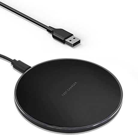 Cargador Inalámbrico Rápido, 15W QI Wireless Charger para iPhone 11/12/13/XS MAX/XR/X/8, Galaxy S20/20+/20 Ultra, Samsung Note 20, Huawei P40 Pro/P30 Pro etc