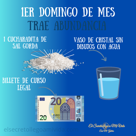 Ritual de Sal primer domingo de mes