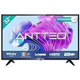 Antteq AB 32D1 TV 32 Pulgadas (Televisores 80 cm), Dolby Audio, Triple Tuner DVB-C / T2 / S2, Ci+, HDMI, USB, Salida de Audio Digital, Modo Hotel Incluido