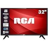 RCA TV 32 Pulgadas LED HD Ready Televisor Sintonizador Digital (DVB-T/T2-C-S/S2) Dolby Audio HDMI USB Hotel Modo Dormitorio Salón Hotel, Televisión Básica