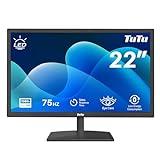 TuTu Monitor de 22 Pulgadas Full HD 75 Hz Pantalla LED con 1920 x 1080, VGA+HDMI, 5ms, VESA-100x100, Flicker Free, Low Blue Mode - TU215M1