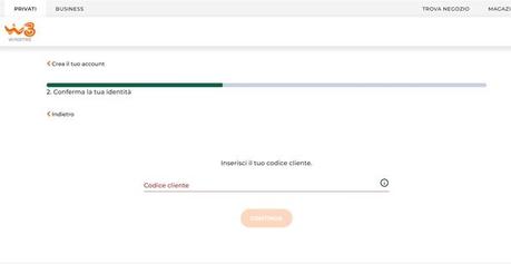 Cómo registrarse en el sitio web de WINDTRE