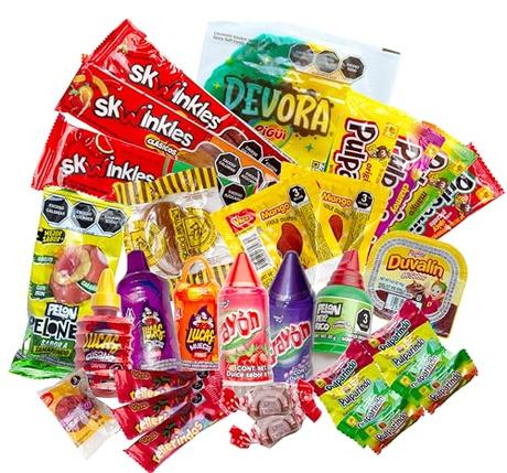 TLT FOODS Lote Dulces Mexicanos – Pack Variedad Chuches Mexicanas Picantes Para Regalar, Mix Surtido Golosinas Caramelos, Candy Box Snacks Mexico, Chamoy, Pelon Pelo Rico, Pulparindo, Tamarindo