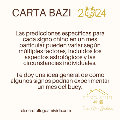 Horóscopo chino mes Conejo para la Rata, Buey Tigre y Conejo