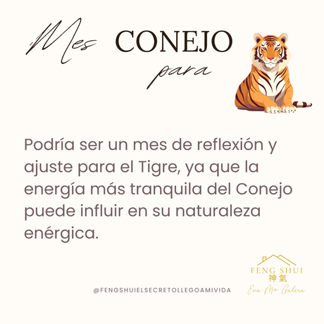 Horóscopo chino mes Conejo para la Rata, Buey Tigre y Conejo
