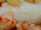 Merluza verduras gambas ajillo