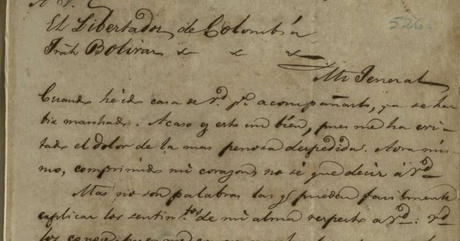Ultima Carta del Gran Mariscal de Ayacucho al Libertador.