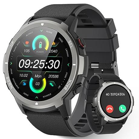 Reloj Inteligente Hombre Mujer con Función Llamada, 1,39'' Pantalla Táctil Smartwatch, IP68 Impermeable Reloj Deportivo con Oxímetro, Monitor Sueño, Pulsómetro, DIY Esfera Reloj para Android iOS