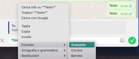 Cómo rodear una palabra en WhatsApp