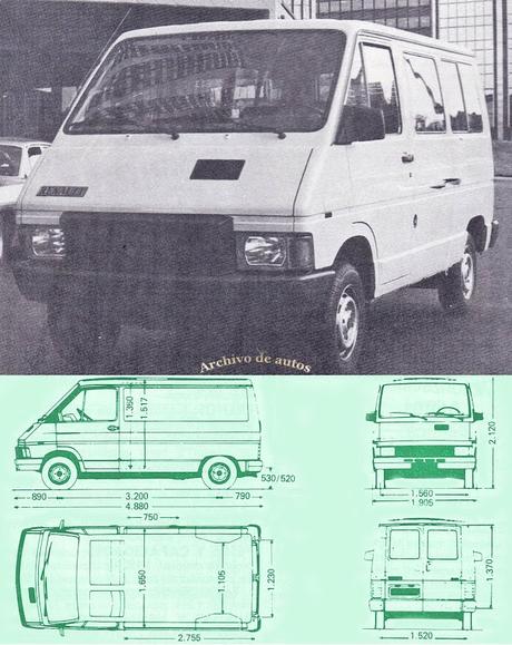 Renault Trafic TA 52 vidriado 1988