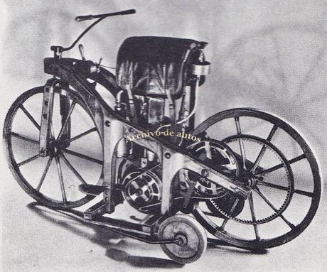 Daimler Petroleum Reitwagen, la motocicleta de Daimler y Maybach Daimler Petroleum Reitwagen, la motocicleta de Daimler y Maybach