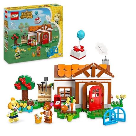 LEGO Animal Crossing La Visita de Canela Juguete de Construcción Creativa con 2 Minifiguras de Personajes del Videojuego (Canela y Fauna), Regalo de Cumpleaños para Niñas y Niños de 6 Años o Más 77049
