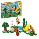 LEGO Animal Crossing Actividades al Aire Libre con Coni Juguete de Construcción Creativa con Tienda de Campaña y Minifigura de Conejita del Videojuego, Regalo para Niñas y Niños de 6 Años o Más 77047