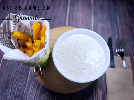 Calabaza frita con salsa Ranchera