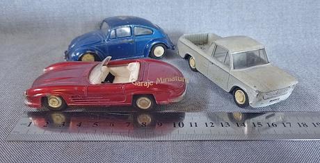 Fiat Multicarga, Mercedes Benz 300 SL y Volkswagen Escarabajo de Buby