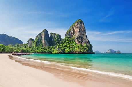 Increíblemente hermosa playa de Railay