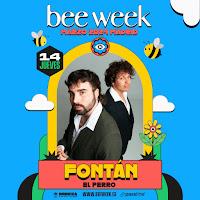 Concierto de Fontán en El perro de la parte de atrás del coche dentro del Bee Week