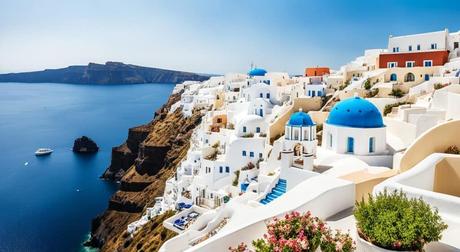 vistas de la caldera en Oia