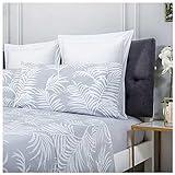 COTTON ARTean Juego de sabanas ALGODÓN ORGANICO ORIO Gris Cama de 150 x 190/200. 100% ALGODÓN ORGÁNICO.