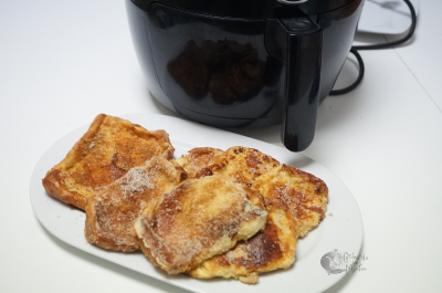 Torrijas en freidora de aire